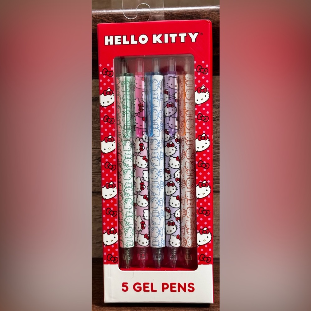 Super Cute 🥰 Hello Kitty Gel Pens 5 Pack - NEW